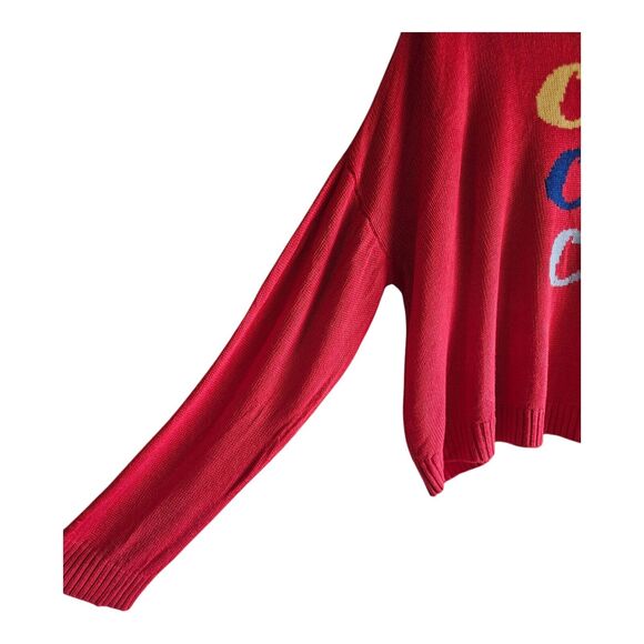 SHOW ME YOUR MUMU Women L Sweater Cha Cha Cha Cropped Oversized Long Sleeve 54" - Picture 3 of 7